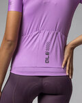 ALÉ Koszulka kolarska z krótkim rękawem - COLOR BLOCK PRAGMA - fioletowy