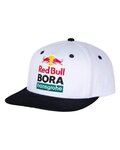 RED BULL Czapka kolarska - RED BULL BORA HANSGROHE - biały/czarny