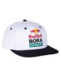 RED BULL Czapka kolarska - RED BULL BORA HANSGROHE - biały/czarny