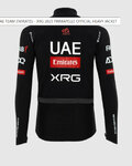 PISSEI Kolarska ocieplana kurtka - UAE TEAM EMIRATES - XRG 2025 GIACCA PRIMAPELLE OFFICIAL - czarny