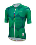 SANTINI Koszulka kolarska z krótkim rękawem - UCI COLORADO 1986 - zielony