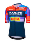 SANTINI Koszulka kolarska z krótkim rękawem - TREK FACTORY RACING 2025 - kolorowy