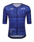 SANTINI Koszulka kolarska z krótkim rękawem - TDF ARRIVÉE ARC DE TRIOMPHE - niebieski