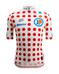 SANTINI Koszulka kolarska z krótkim rękawem - TOUR DE FRANCE - POLKA DOT JERSEY - kolorowy