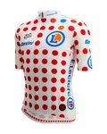 SANTINI Koszulka kolarska z krótkim rękawem - TOUR DE FRANCE - POLKA DOT JERSEY - kolorowy