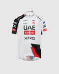 PISSEI Koszulka kolarska z krótkim rękawem - UAE TEAM EMIRATES - XRG 2026 REPLICA JUNIOR - biały/czarny/czerwony