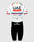 PISSEI Kombinezon kolarski - UAE TEAM EMIRATES 2024 SLOVENIA CHAMPION - biały/czarny