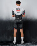 PISSEI Koszulka kolarska z krótkim rękawem - UAE TEAM EMIRATES 2025 REPLICA - biały/czarny