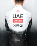 PISSEI Zimowa koszulka kolarska z długim rękawem - UAE TEAM EMIRATES - XRG 2025 REPLICA - biały/czarny