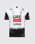 PISSEI Kolarska koszulka z krótkim rękawem - UAE TEAM EMIRATES 2025  - biały/czarny