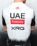 PISSEI Kolarska koszulka z krótkim rękawem - UAE TEAM EMIRATES 2025  - biały/czarny