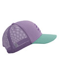 COMPRESSPORT Czapka kolarska - TRUCKER CAP - fioletowy/jasnozielony