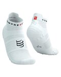 COMPRESSPORT Kolarskie skarpetki do kostki - PRO RACING SOCKS V4.0 RUN - biały