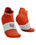 COMPRESSPORT Kolarskie skarpetki do kostki - PRO RACING SOCKS V4.0 RUN - czerwony