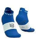 COMPRESSPORT Kolarskie skarpetki do kostki - PRO RACING SOCKS V4.0 RUN - niebieski