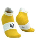 COMPRESSPORT Kolarskie skarpetki do kostki - PRO RACING SOCKS V4.0 RUN - żółty
