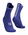 COMPRESSPORT Kolarskie klasyczne skarpetki - PRO RACING SOCKS V4.0 TRAIL - niebieski