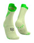 COMPRESSPORT Kolarskie klasyczne skarpetki - PRO RACING SOCKS V4.0 TRAIL - zielony
