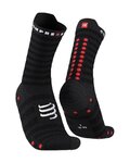 COMPRESSPORT Kolarskie klasyczne skarpetki - PRO RACING SOCKS V4.0 ULTRALIGHT RUN - czarny