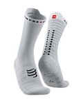 COMPRESSPORT Kolarskie klasyczne skarpetki - PRO RACING SOCKS V4.0 ULTRALIGHT BIKE - szary