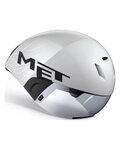 MET Kask kolarski - CODATRONCA - biały/srebrny