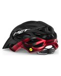 MET Kask kolarski - VELENO MIPS - czarny/czerwony