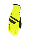 AGU Kolarskie rękawiczki z długimi palcami - WINDPROOF - czarny/żółty