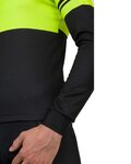 AGU Zimowa koszulka kolarska z długim rękawem - DUO WINTER - czarny/żółty