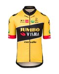 AGU Koszulka kolarska z krótkim rękawem - JUMBO-VISMA 2022 - czarny/żółty