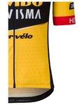 AGU Koszulka kolarska z krótkim rękawem - JUMBO-VISMA 2023 - żółty/czarny