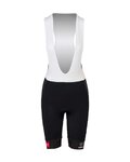 AGU Krótkie spodnie kolarskie z szelkami - JUMBO-VISMA 23 LADY - czarny