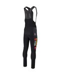 AGU Długie spodnie kolarskie z szelkami - JUMBO-VISMA 2023 WNT - czarny