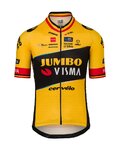 AGU Koszulka kolarska z krótkim rękawem - JUMBO-VISMA 2023 WOUT VAN AERT - czarny/żółty