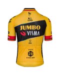 AGU Koszulka kolarska z krótkim rękawem - JUMBO-VISMA 2023 WOUT VAN AERT - czarny/żółty