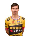 AGU Koszulka kolarska z krótkim rękawem - JUMBO-VISMA 2023 PRIMOZ ROGLIC - czarny/żółty