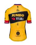 AGU Koszulka kolarska z krótkim rękawem - JUMBO-VISMA 2023 PRIMOZ ROGLIC - czarny/żółty