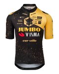 AGU Koszulka kolarska z krótkim rękawem - JUMBO-VISMA VELODROME TDF 2023 - żółty/czarny