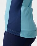 ALÉ Zimowa koszulka kolarska z długim rękawem - FONDO 2.0 SOLID - jasnoniebieski