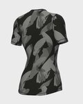ALÉ Kolarska koszulka z krótkim rękawem - BRUSH INTIMO LADY - czarny/szary