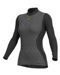 ALÉ Kolarska koszulka z długim rękawem - BIOCERAMIC LADY - szary