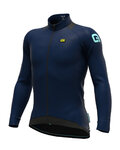 ALÉ Zimowa koszulka kolarska z długim rękawem - KLIMA WINTER - niebieski