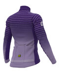ALÉ Zimowa koszulka kolarska z długim rękawem - BULLET LADY WINTER - fioletowy