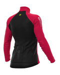 ALÉ Zimowa koszulka kolarska z długim rękawem - FUTURE RACE LADY WNT - różowy