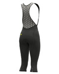 ALÉ Kolarskie spodnie 3/4 z szelkami - ESSENTIAL LADY WNT - czarny