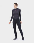 ALÉ Długie spodnie kolarskie bez szelek - ESSENTIAL LADY WNT - czarny