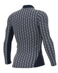 ALÉ Kolarska koszulka z długim rękawem - INTIMO CUBES - niebieski