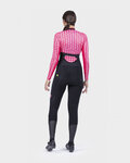 ALÉ Kolarska koszulka z długim rękawem - INTIMO CUBES LADY - różowy