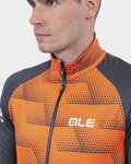 ALÉ Kolarska ocieplana kurtka - SOLID SHARP - pomarańczowy/czarny