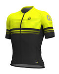 ALÉ Koszulka kolarska z krótkim rękawem - SLIDE - żółty/czarny