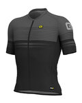 ALÉ Koszulka kolarska z krótkim rękawem - SLIDE - czarny/szary